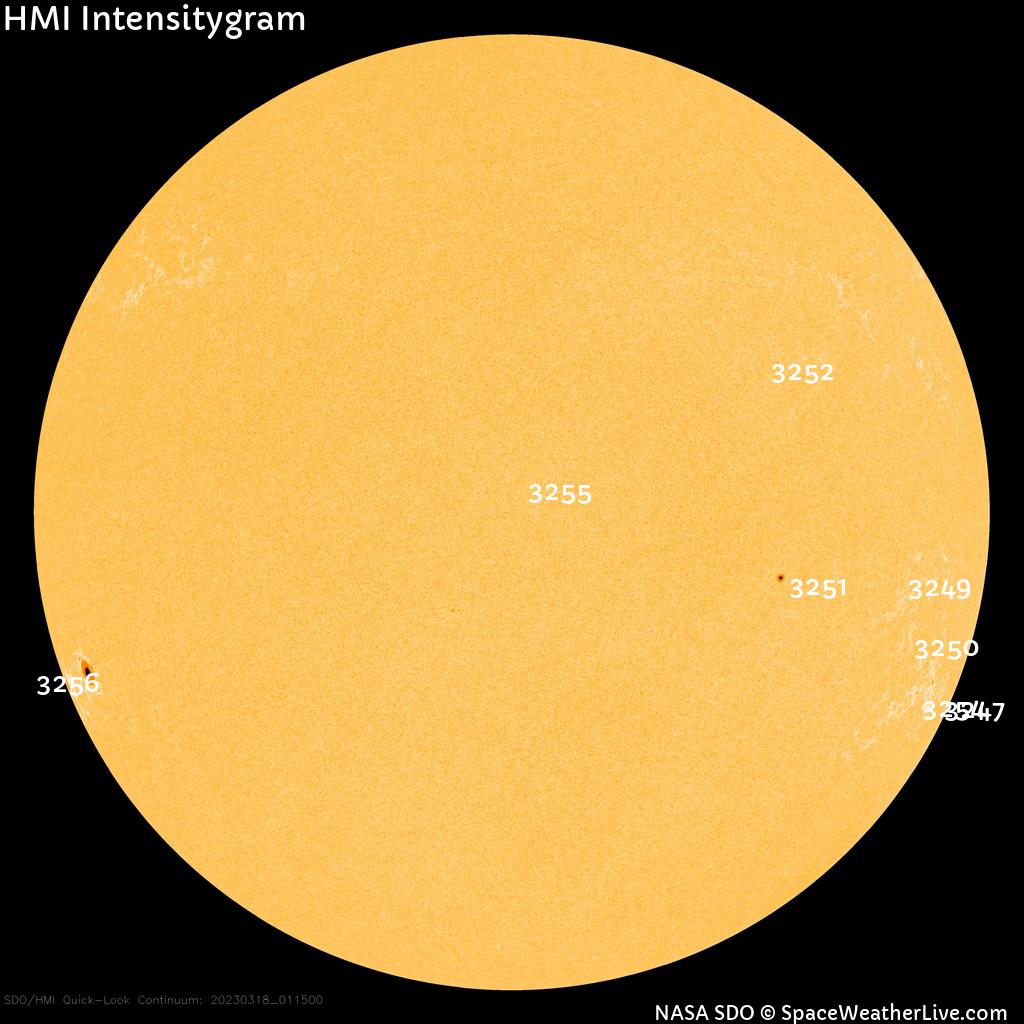 Sunspot regions