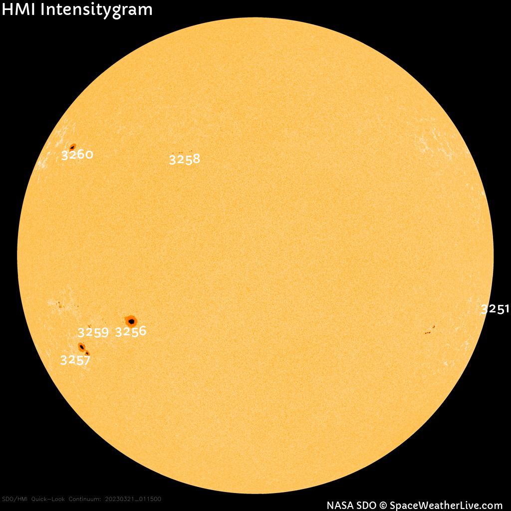 Sunspot regions