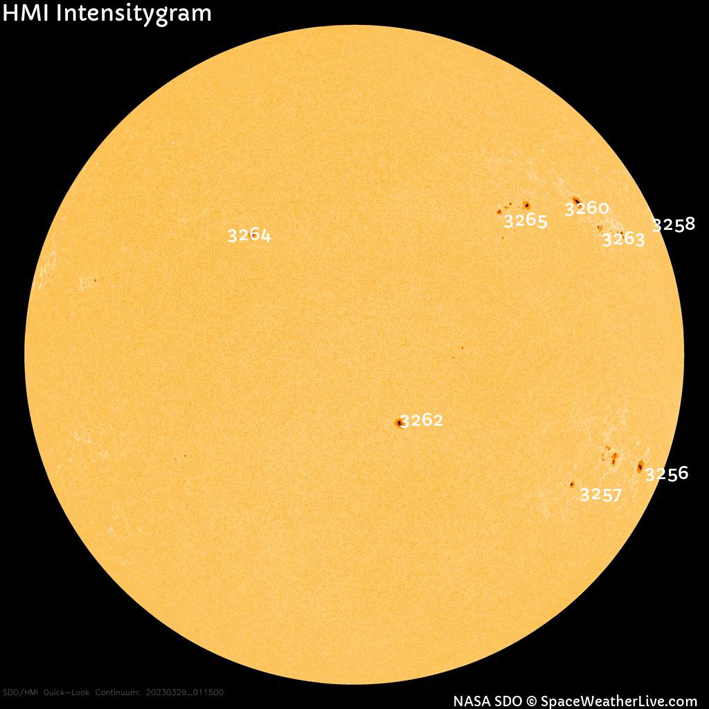 Sunspot regions