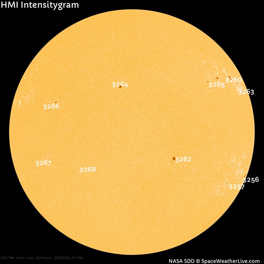 Sunspot regions