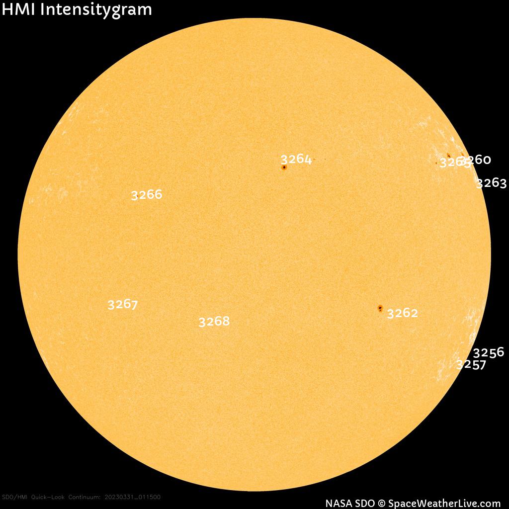 Sunspot regions