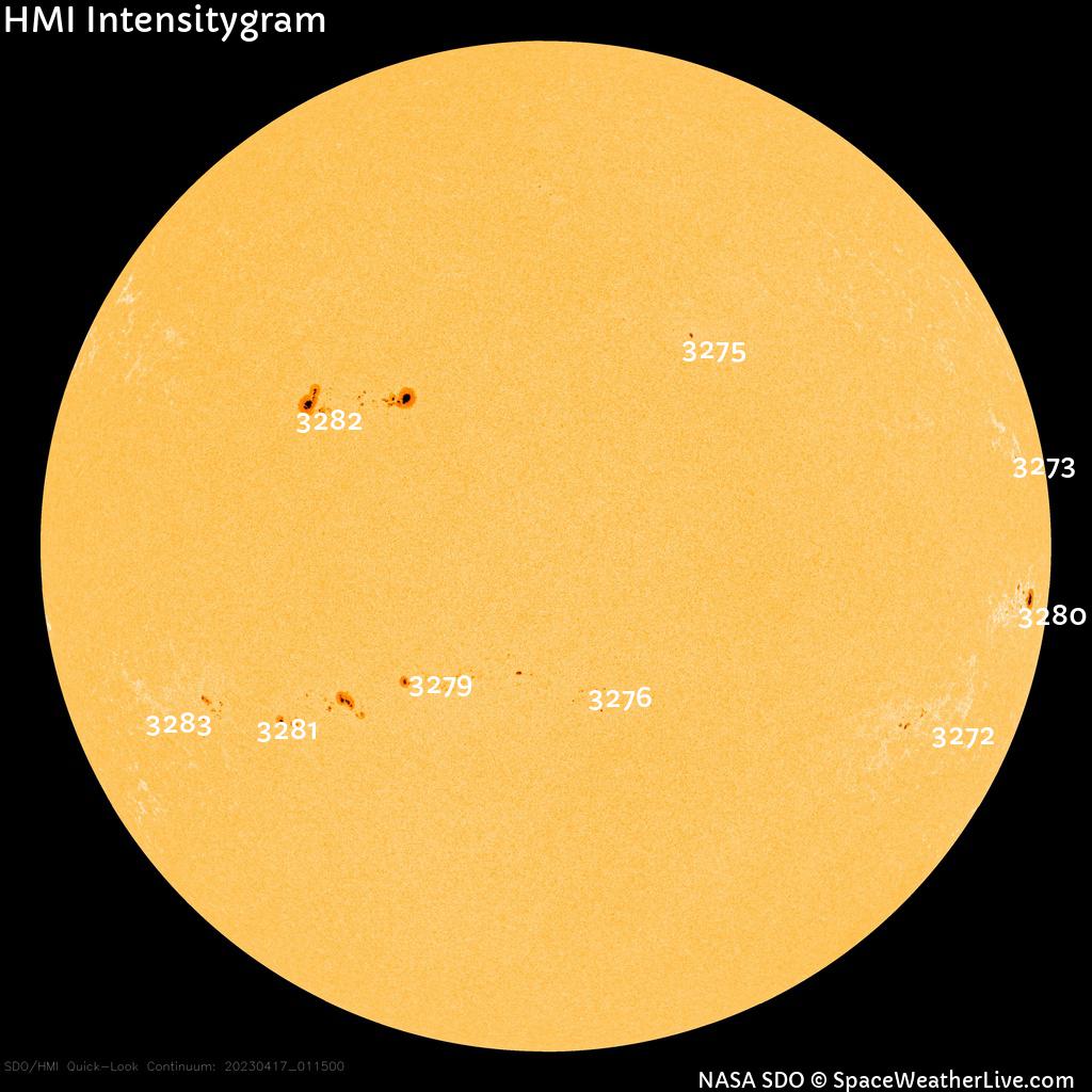 Sunspot regions