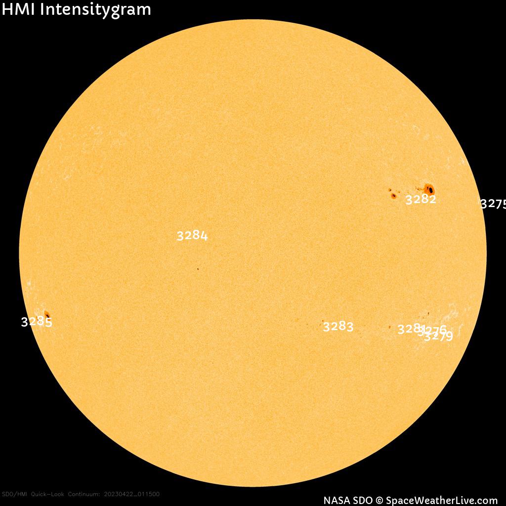 Sunspot regions