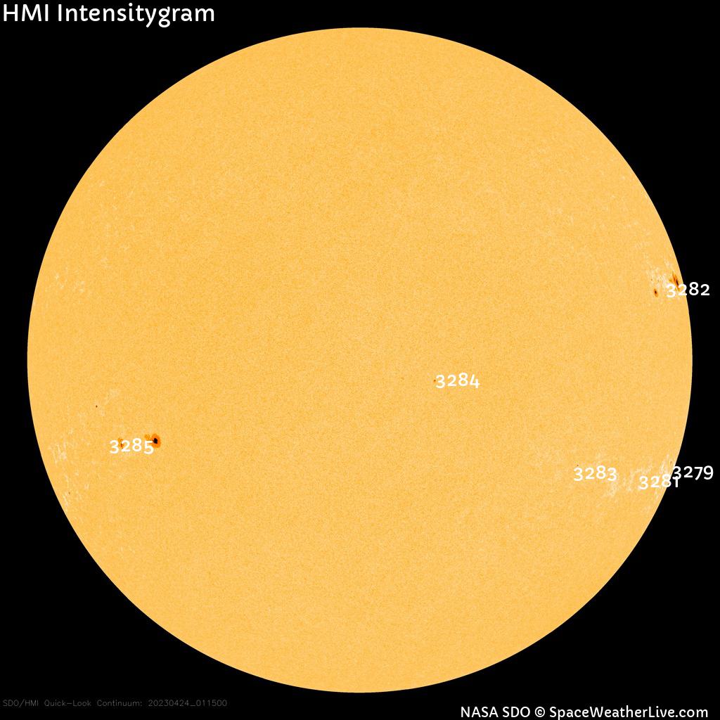 Sunspot regions