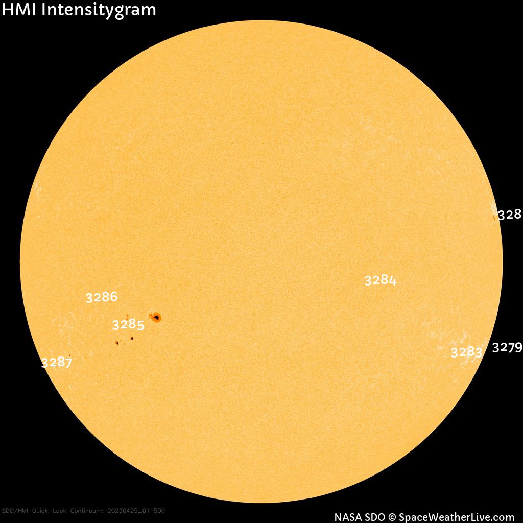 Sunspot regions