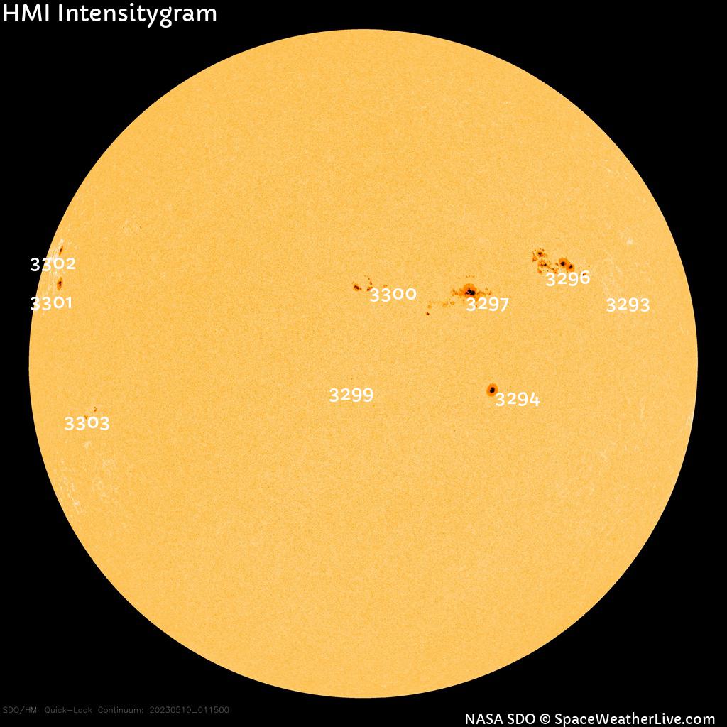 Sunspot regions