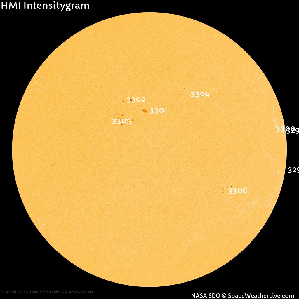 Sunspot regions