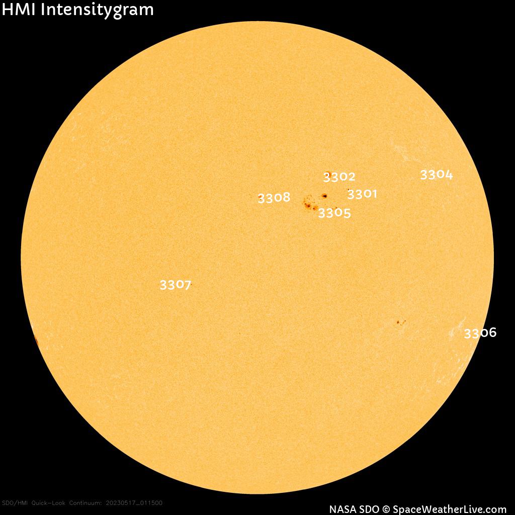 Sunspot regions