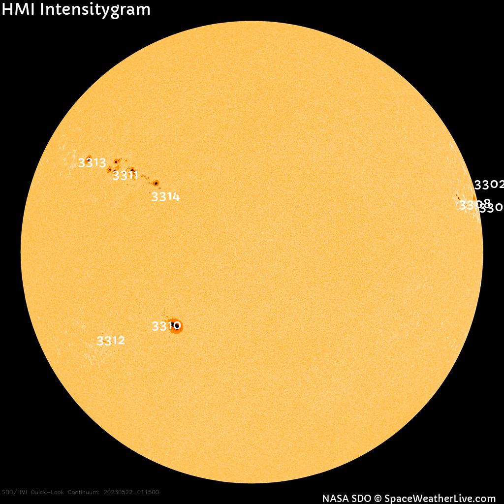 Sunspot regions