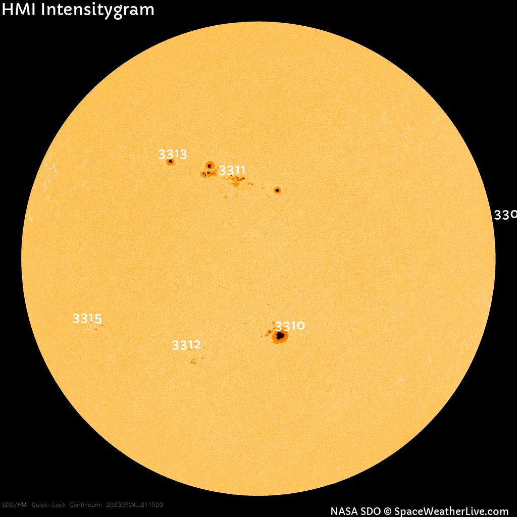 Sunspot regions