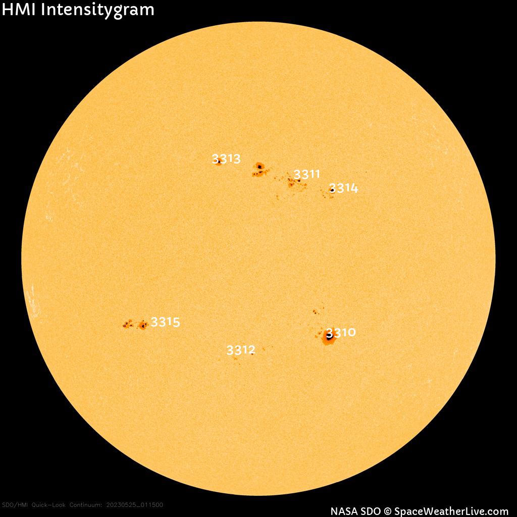 Sunspot regions