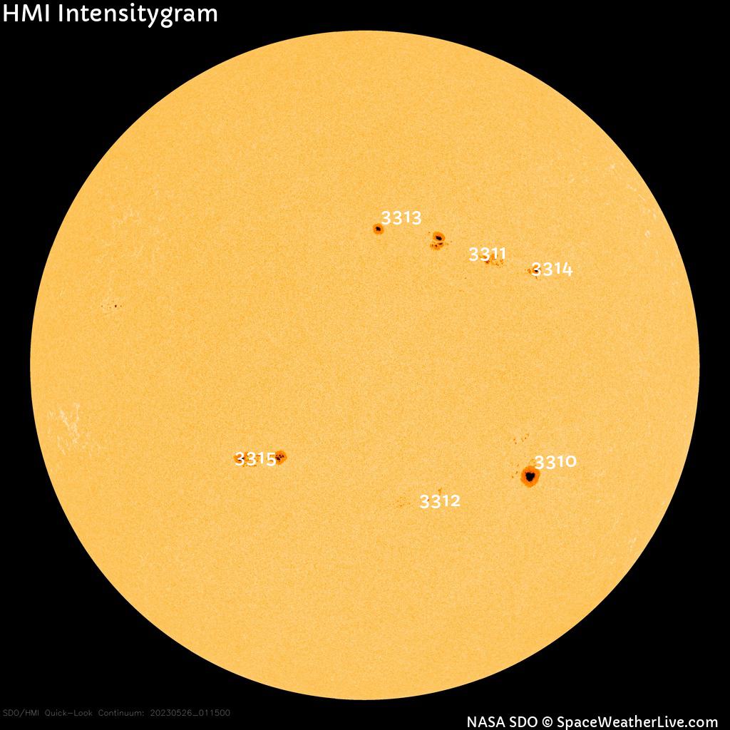 Sunspot regions