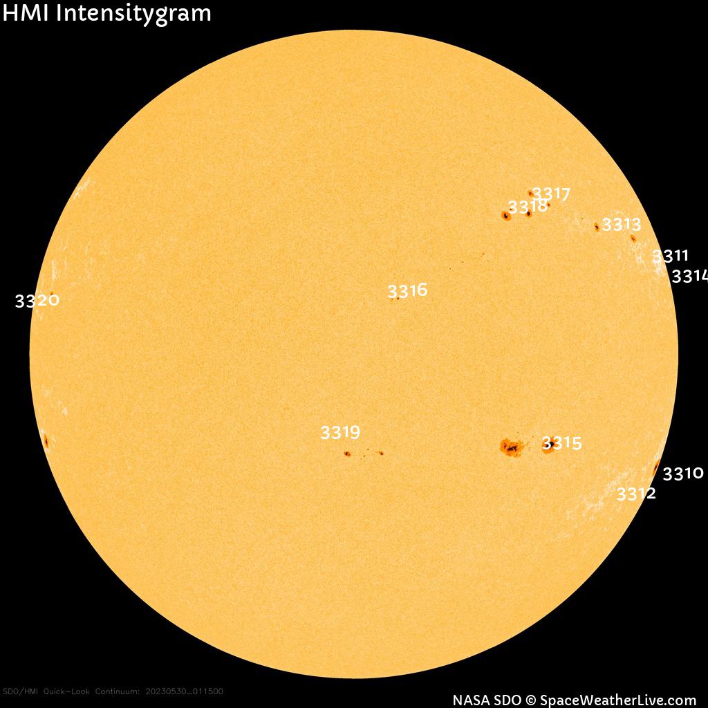 Sunspot regions