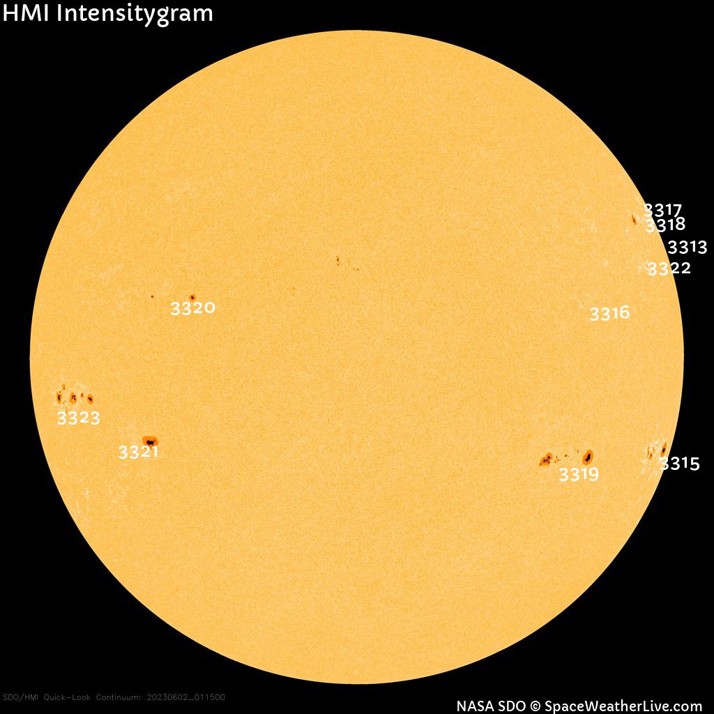 Sunspot regions