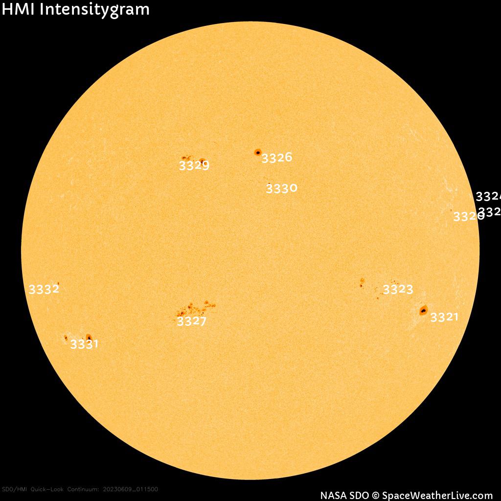 Sunspot regions