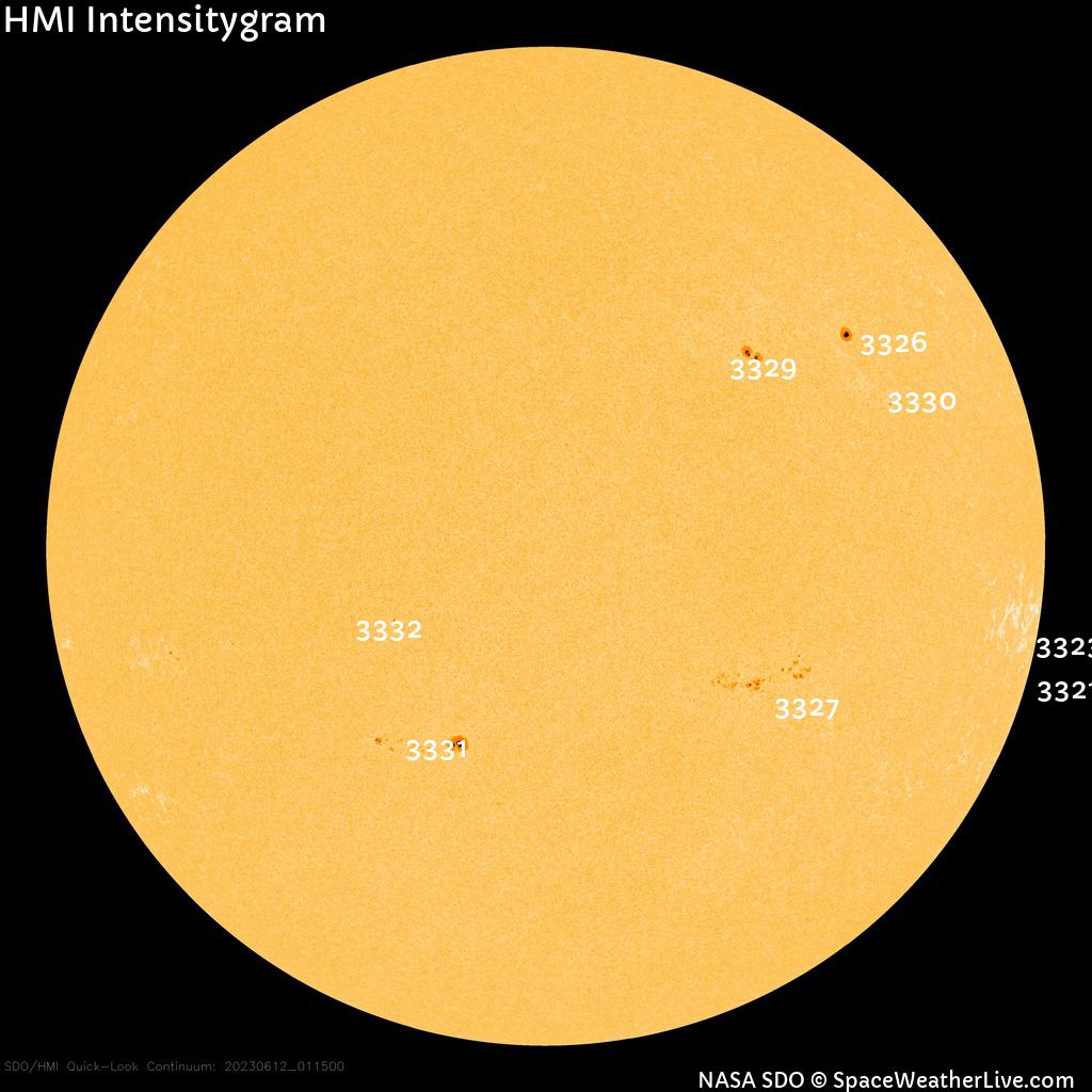 Sunspot regions