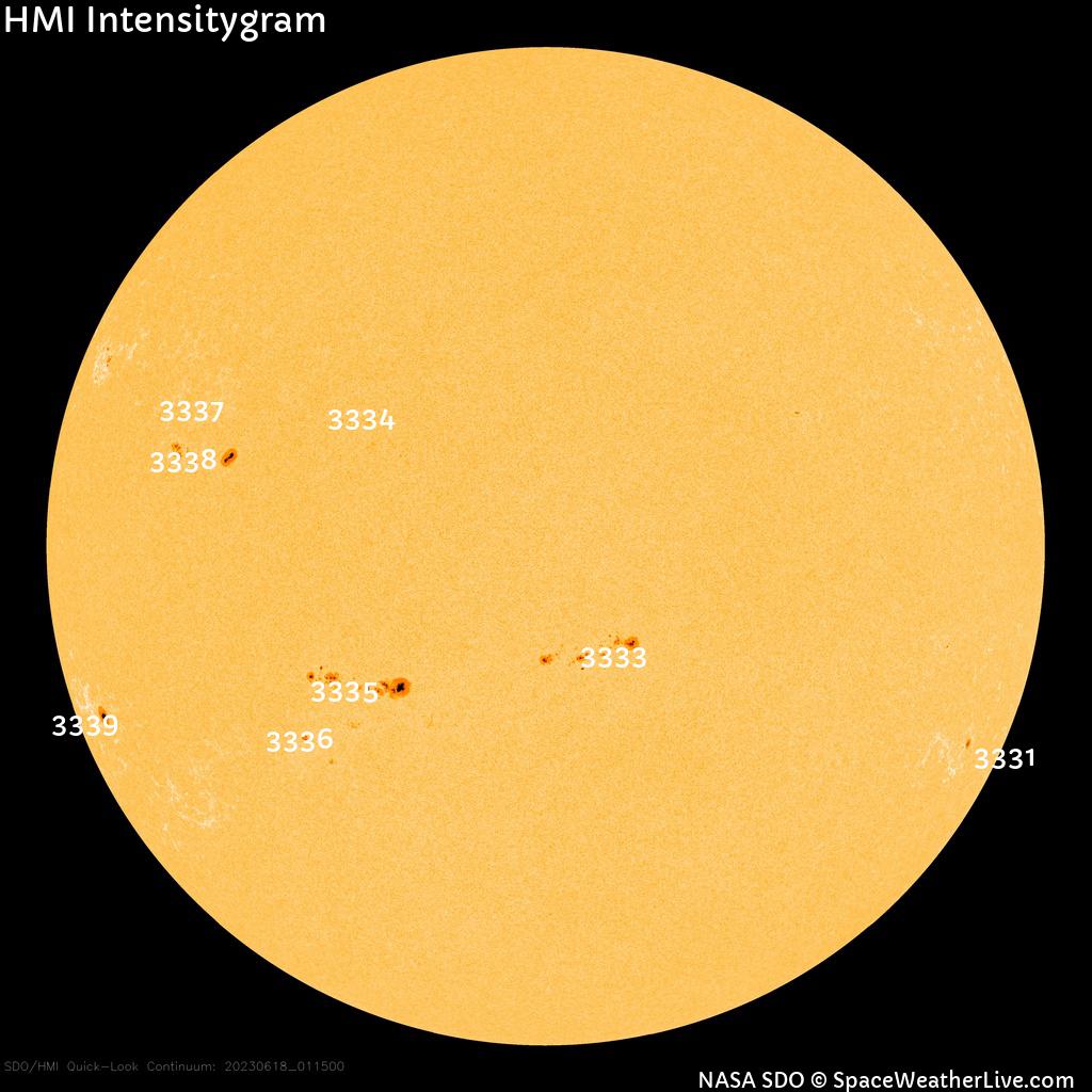 Sunspot regions