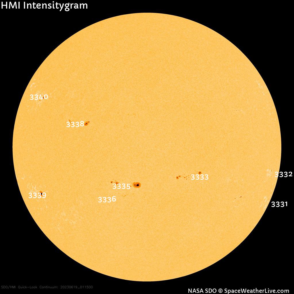 Sunspot regions