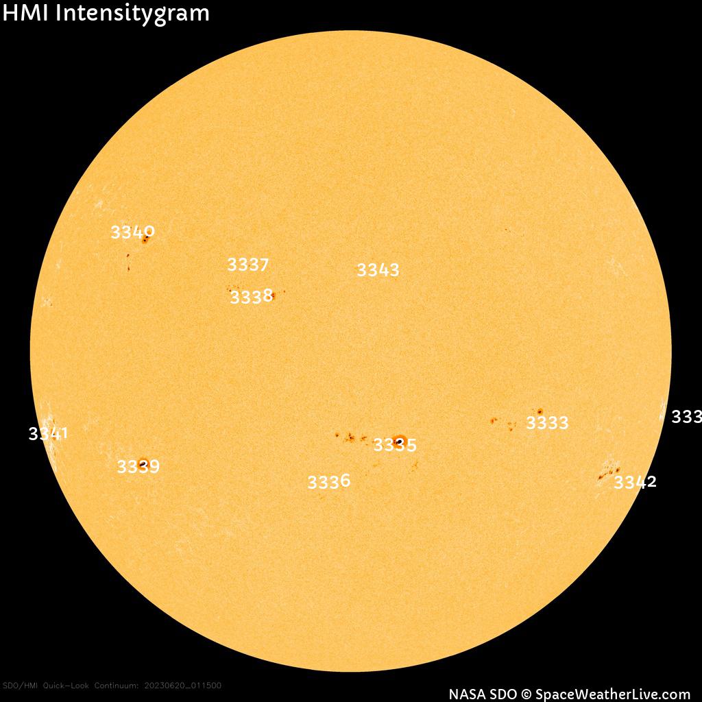 Sunspot regions