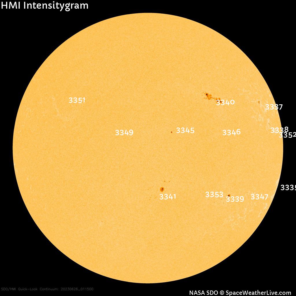 Sunspot regions