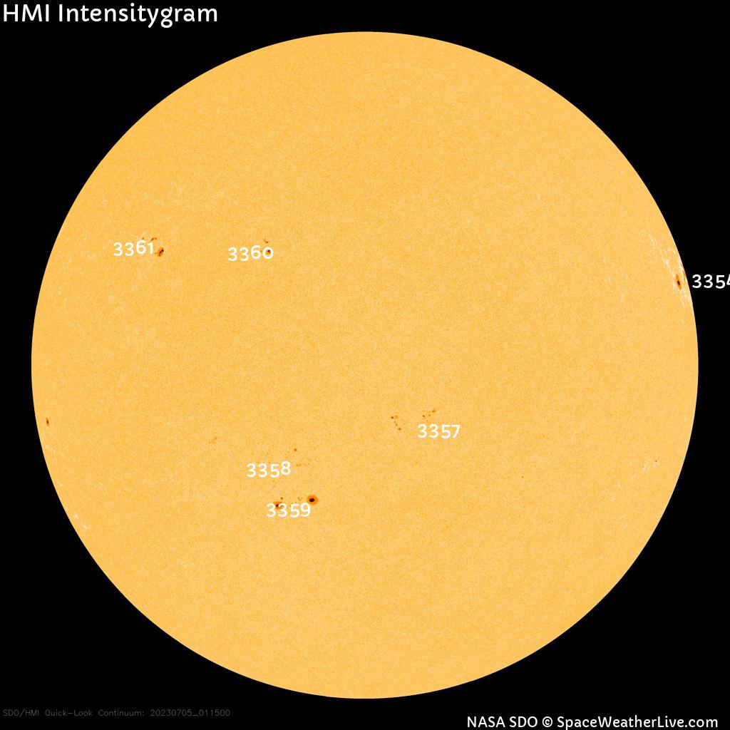 Sunspot regions