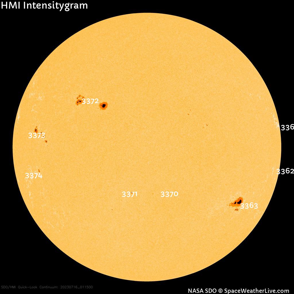 Sunspot regions