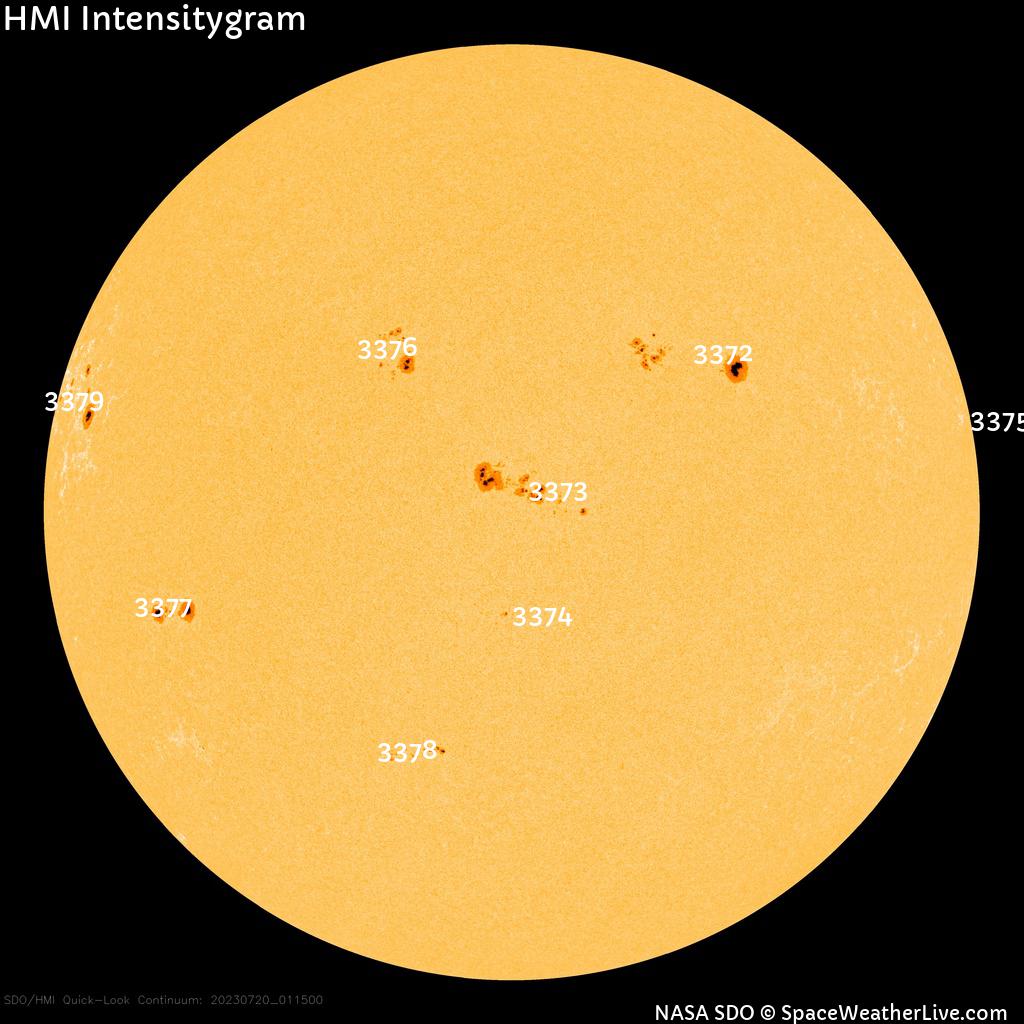 Sunspot regions