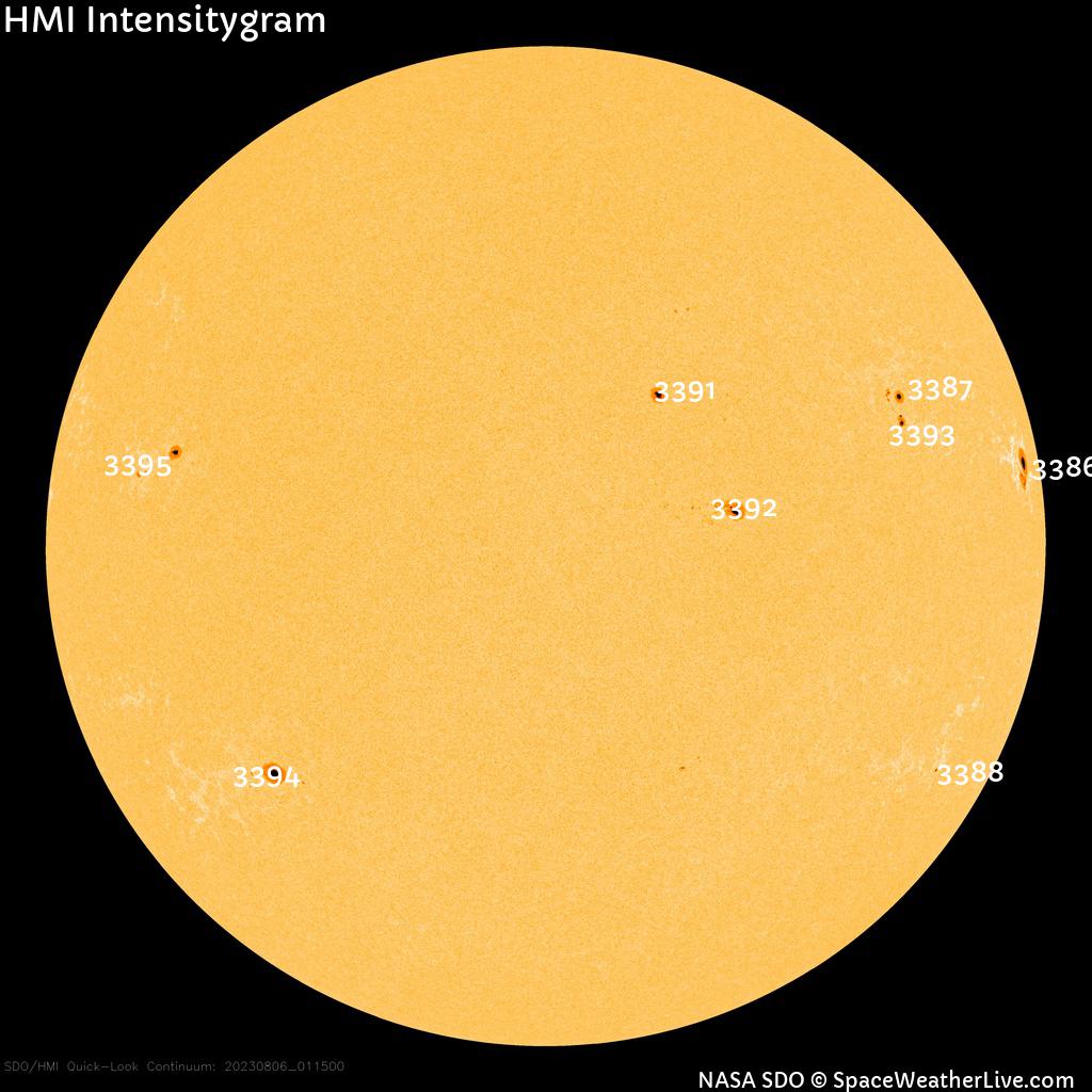 Sunspot regions