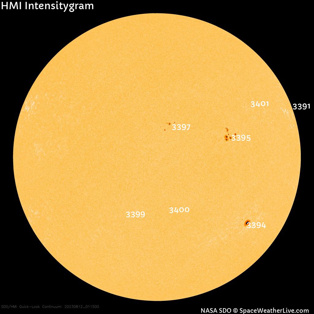 Sunspot regions