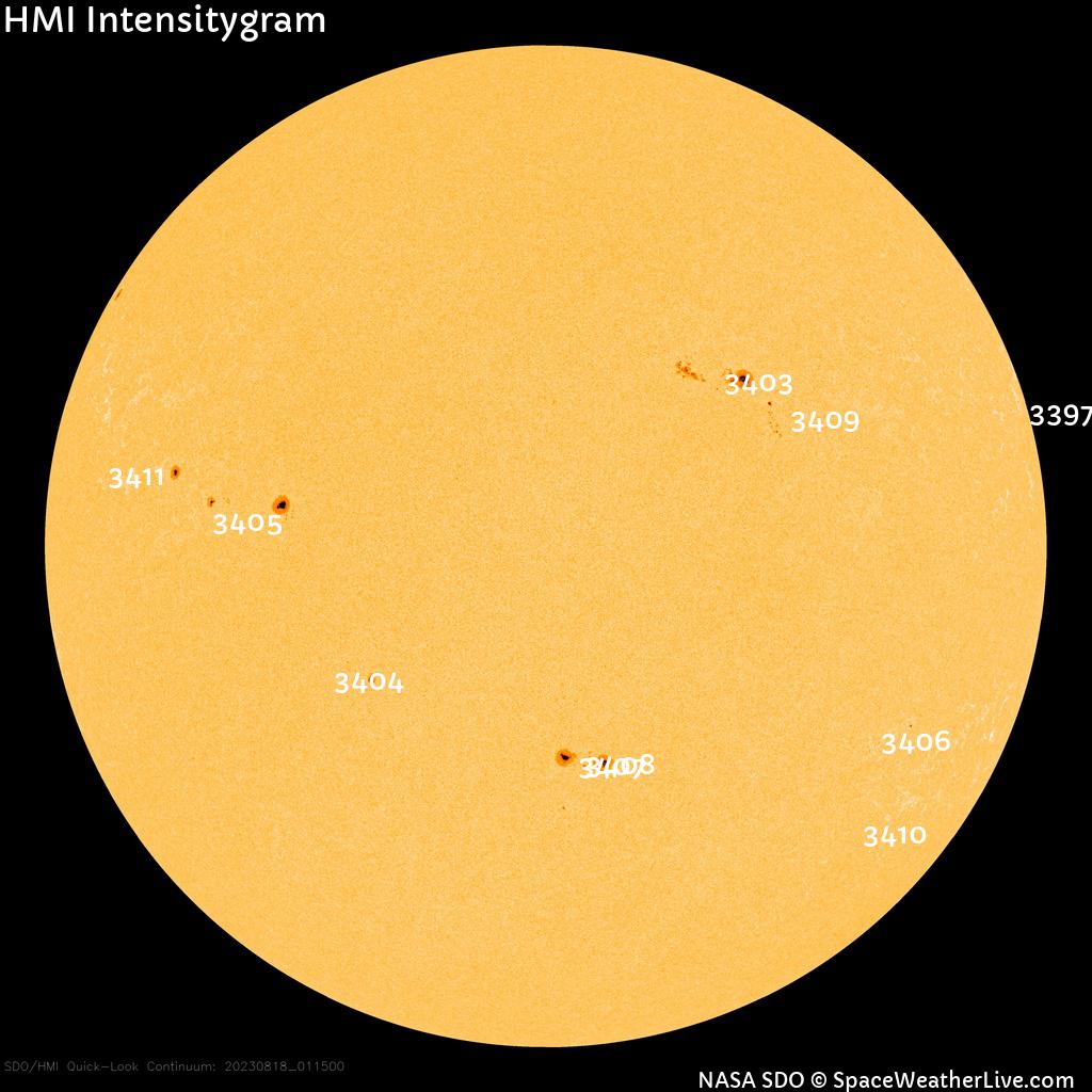 Sunspot regions