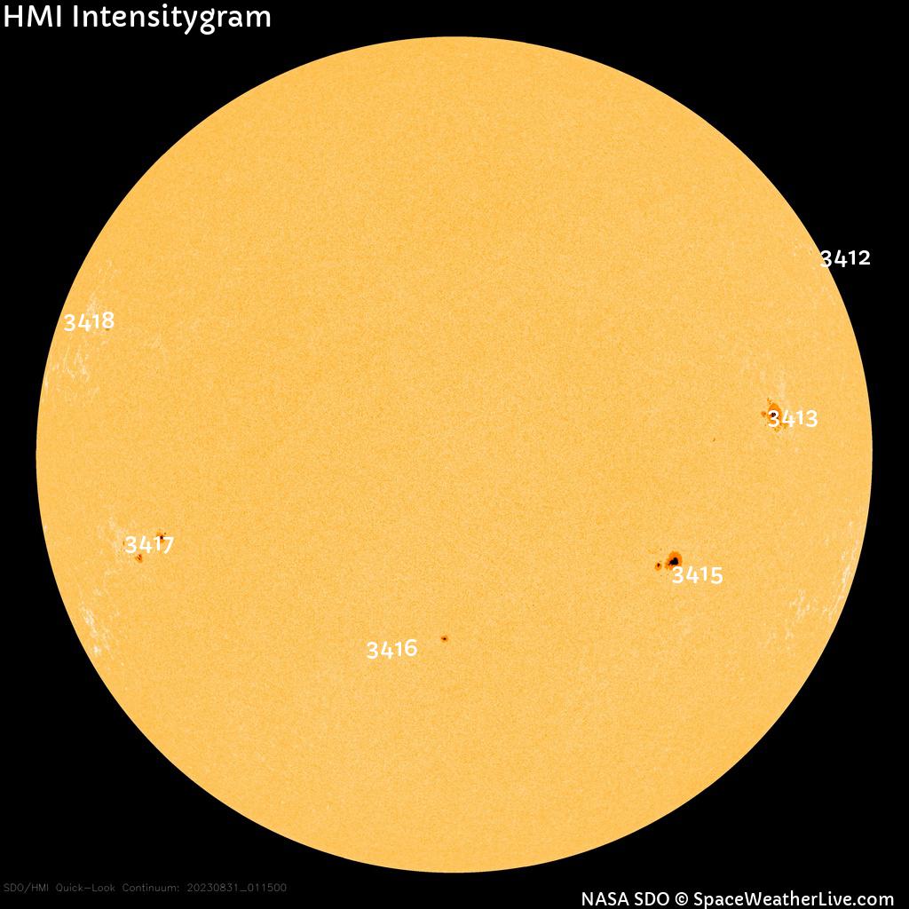 Sunspot regions