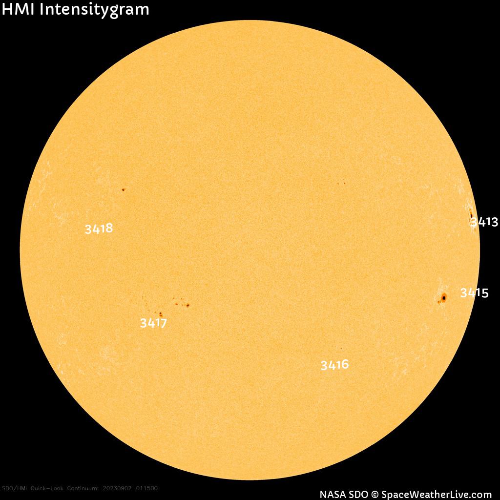 Sunspot regions