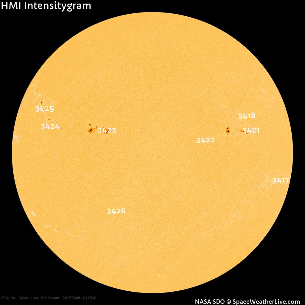 Sunspot regions