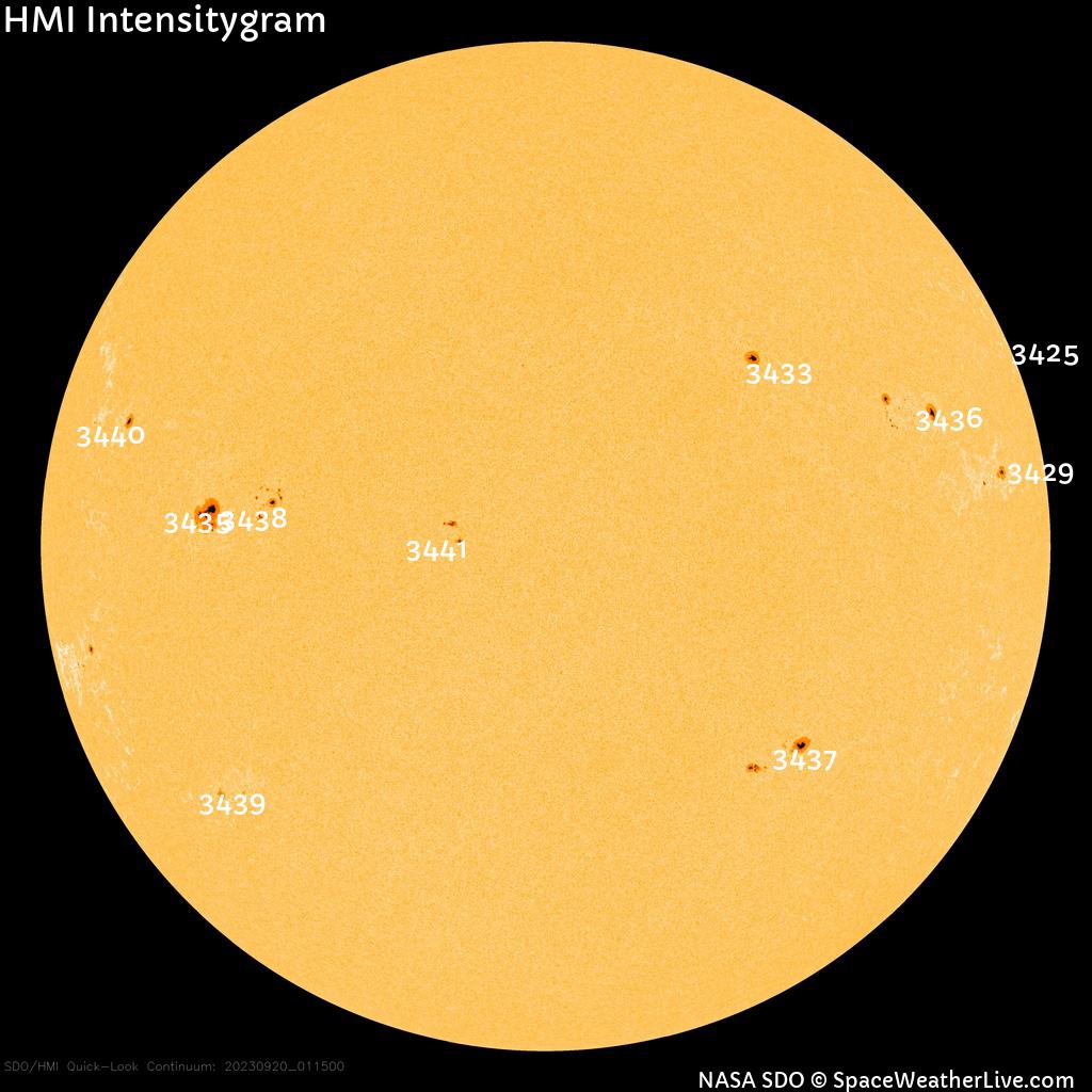 Sunspot regions