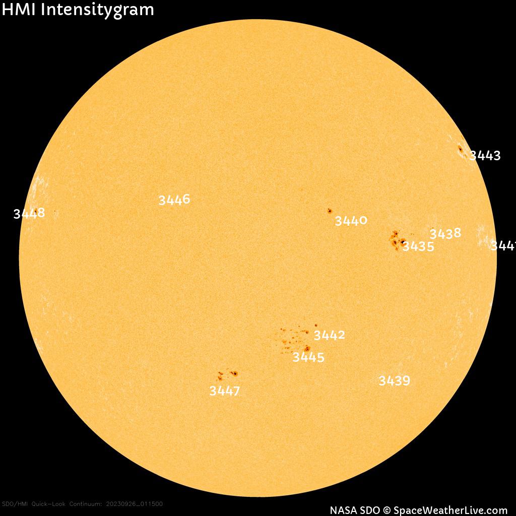 Sunspot regions