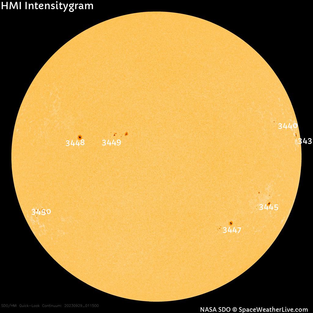 Sunspot regions