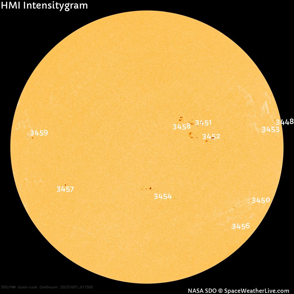 Sunspot regions