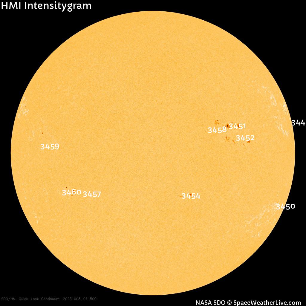 Sunspot regions