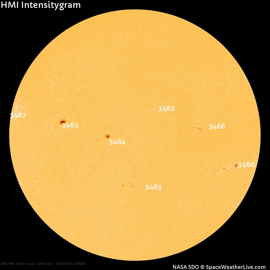 Sunspot regions