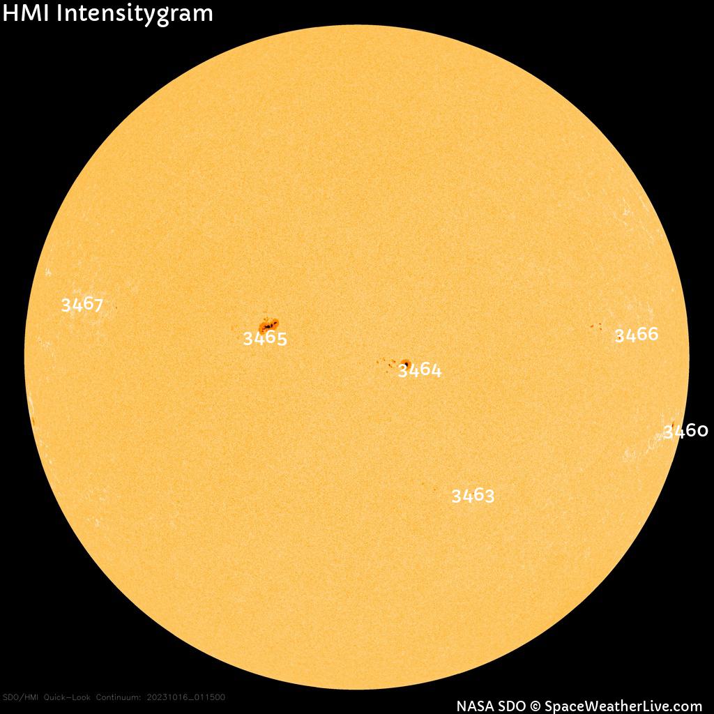 Sunspot regions