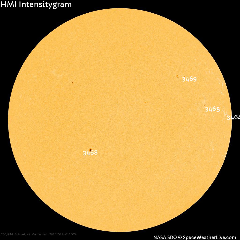 Sunspot regions