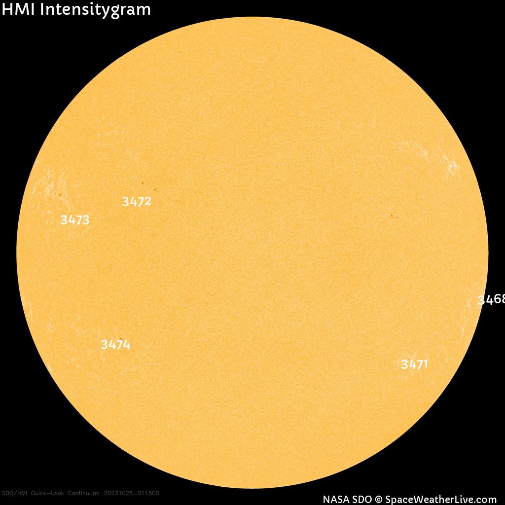 Sunspot regions