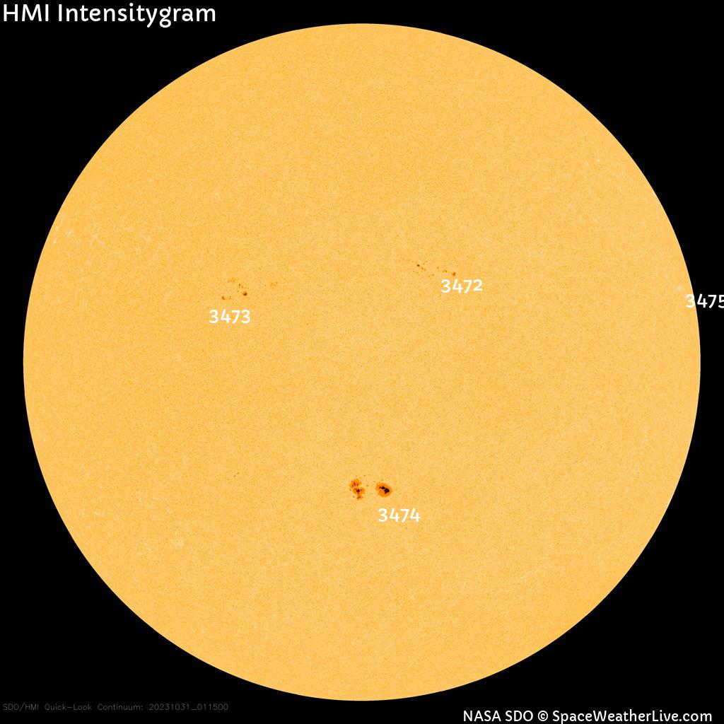 Sunspot regions