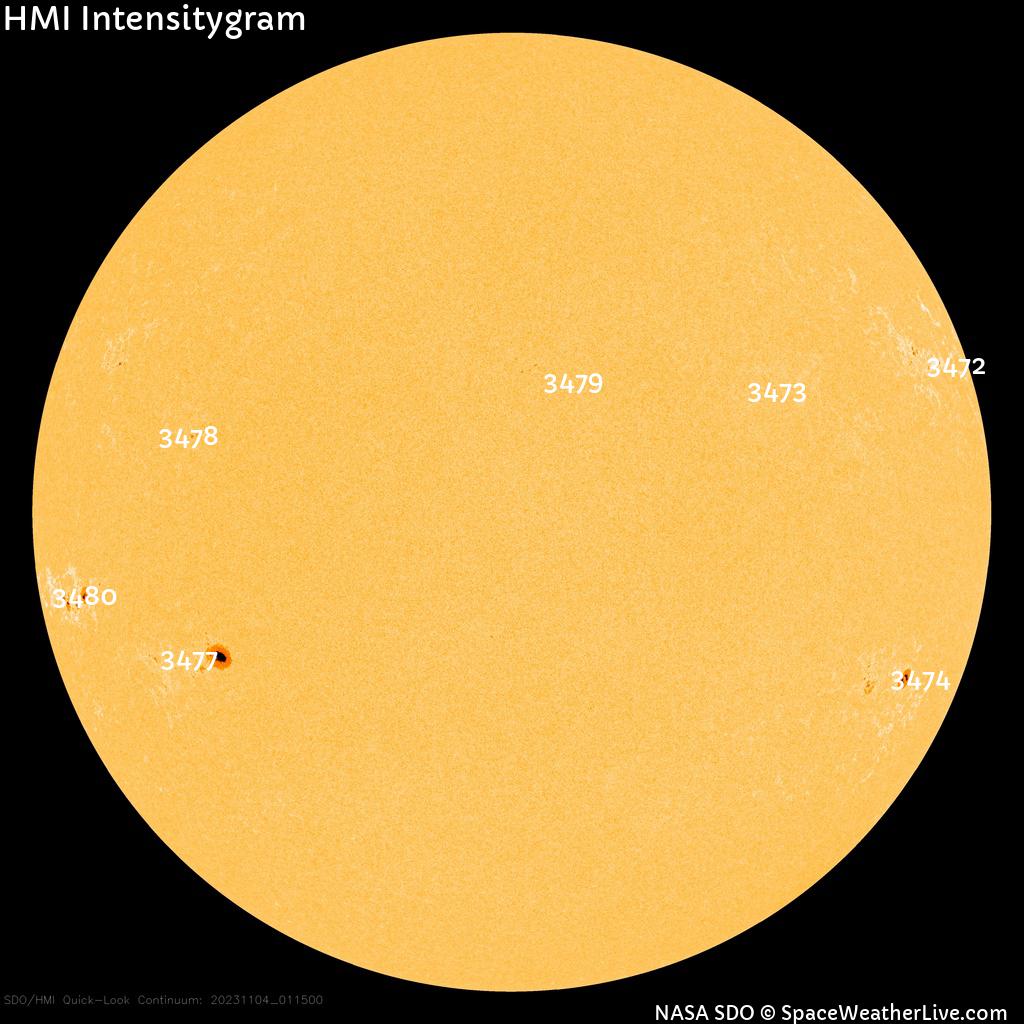 Sunspot regions