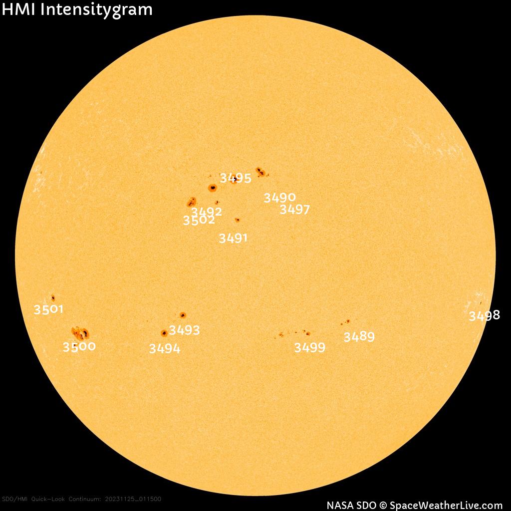 Sunspot regions