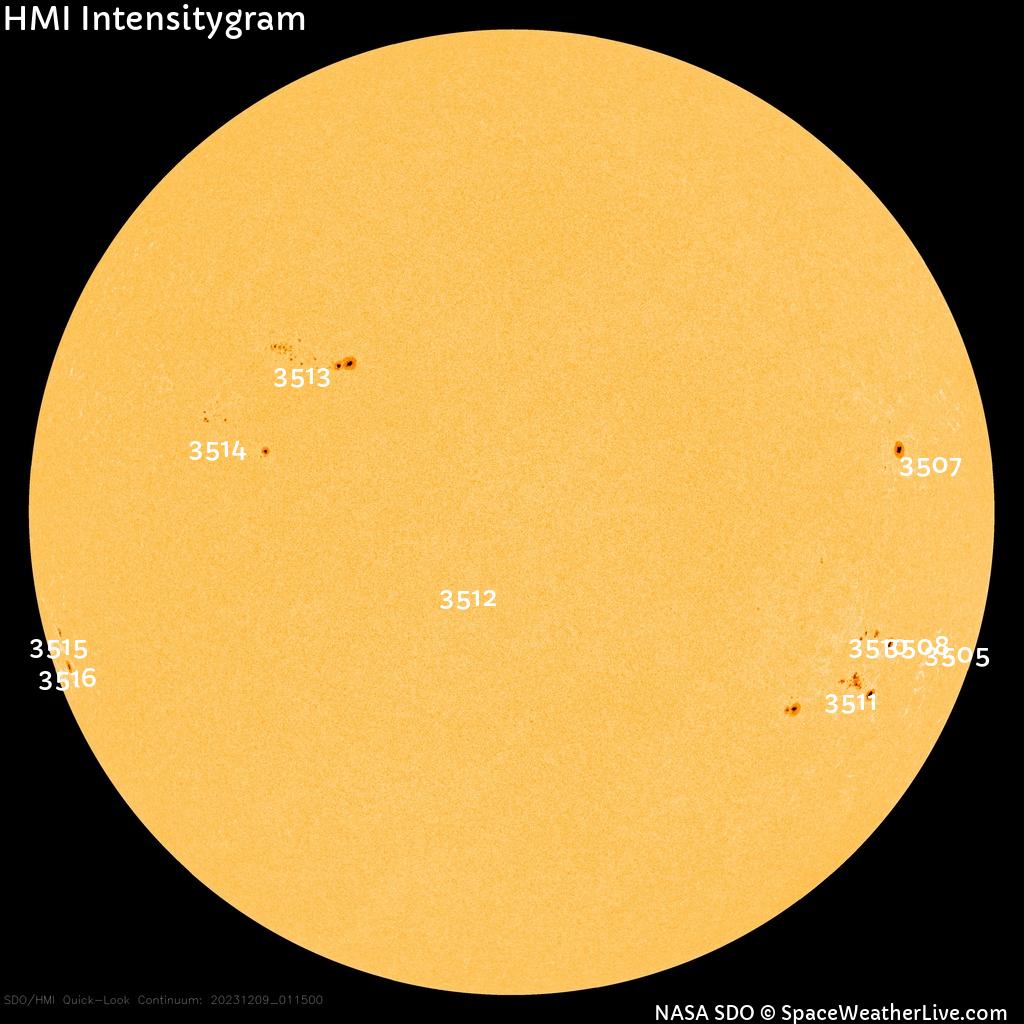 Sunspot regions