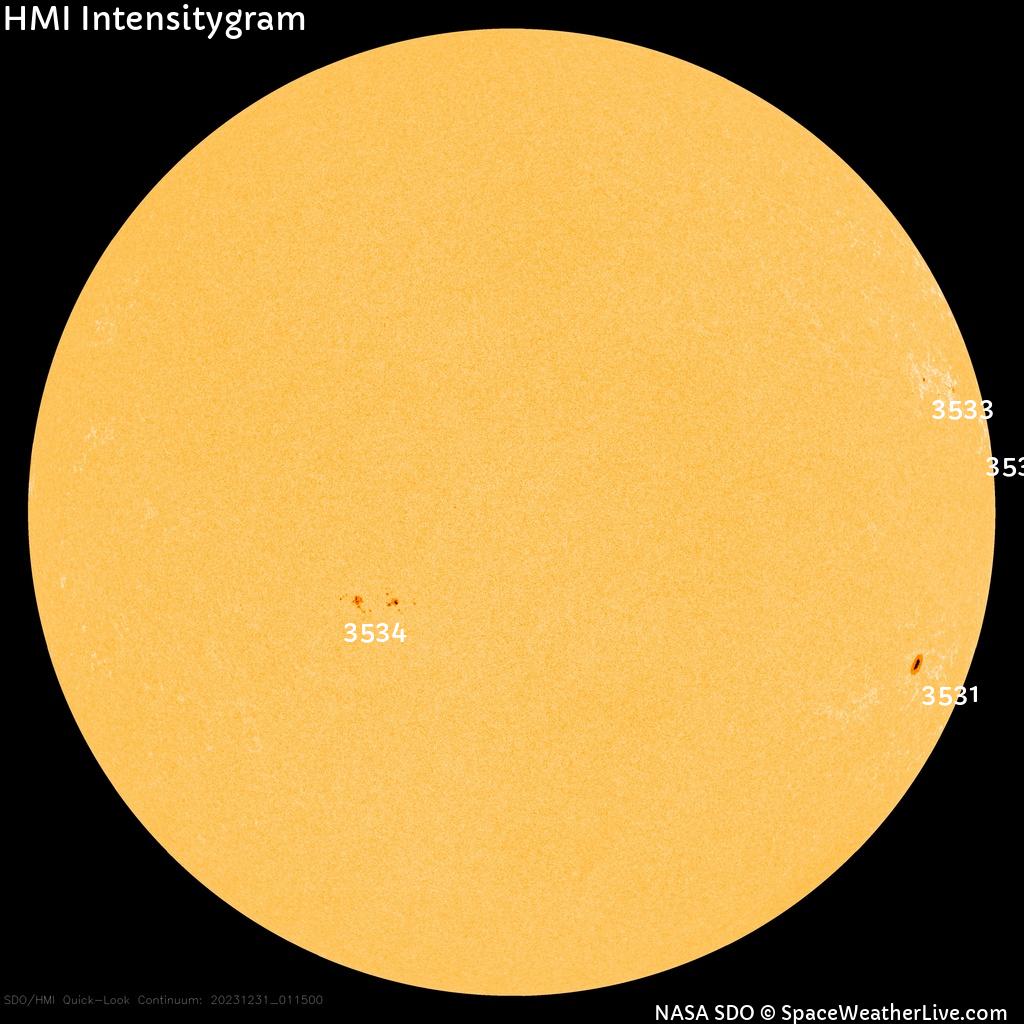 Sunspot regions