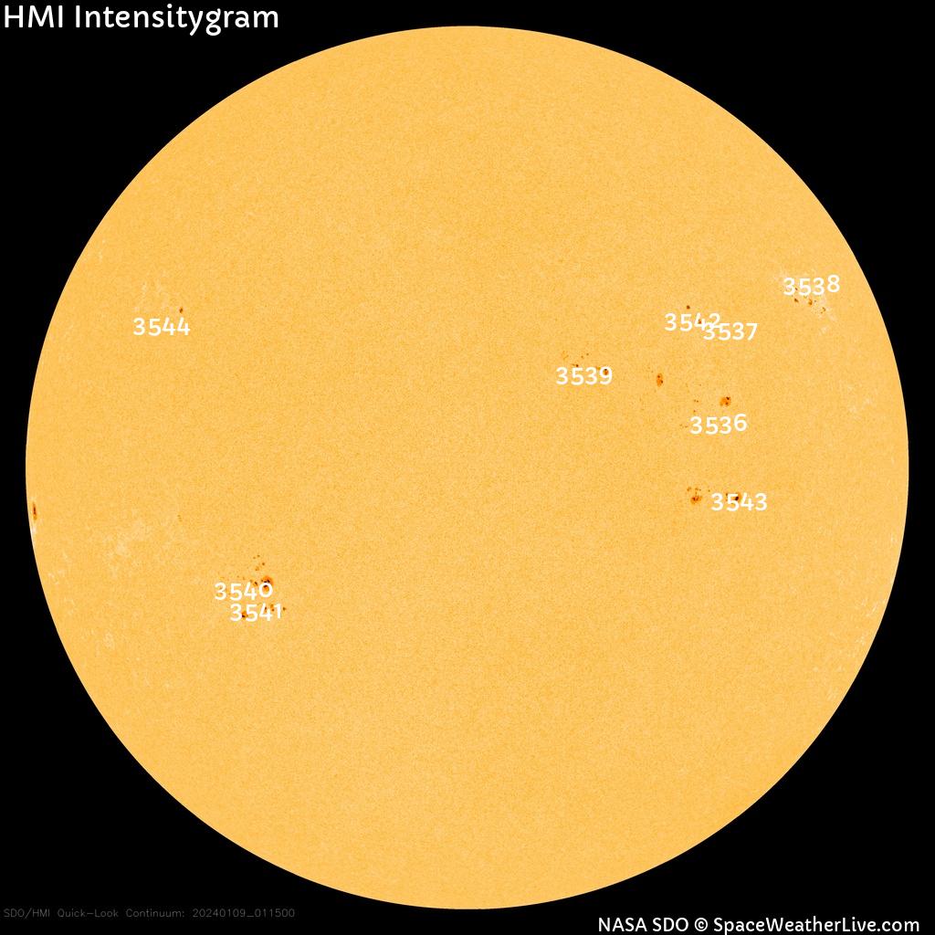 Sunspot regions