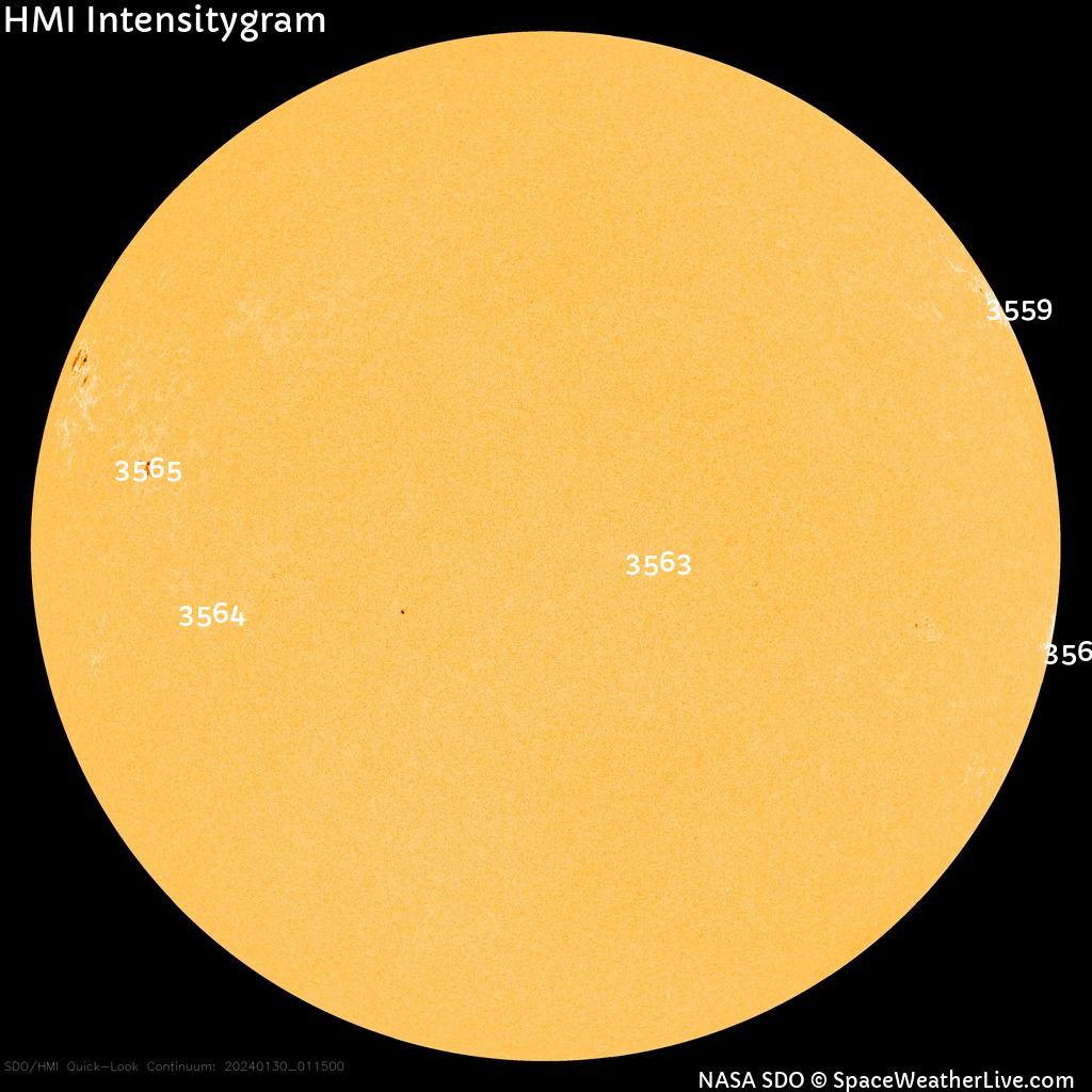 Sunspot regions