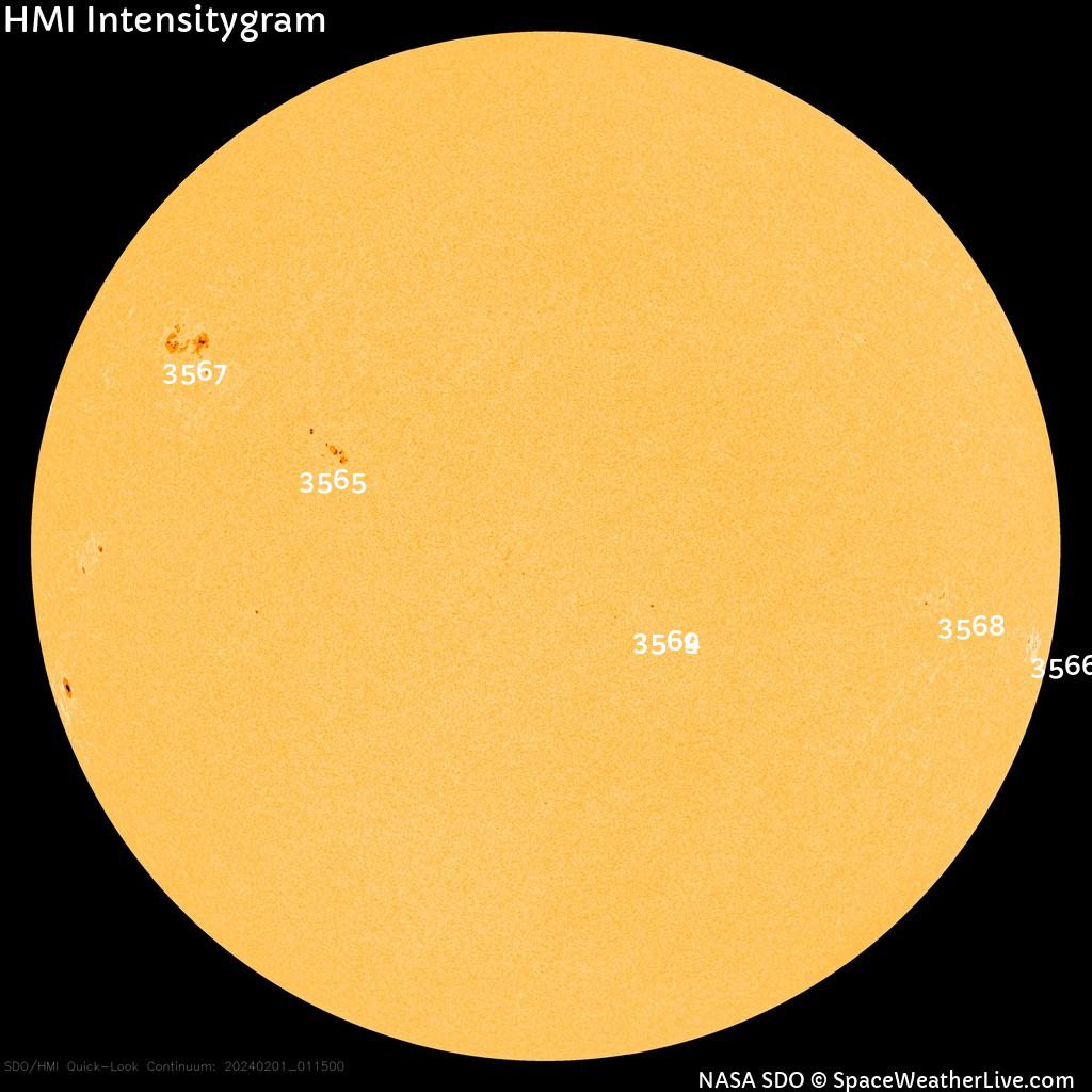 Sunspot regions